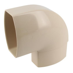 Coude OVATION® en TECHTAN®, Mâle-femelle à 90°, pour tube ovoïde 90x56, LG28