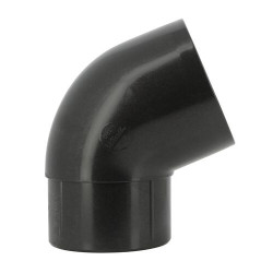 Coude esthétique TECHTAN®, 67°30, Mâle-femelle, descente de gouttière, graphite