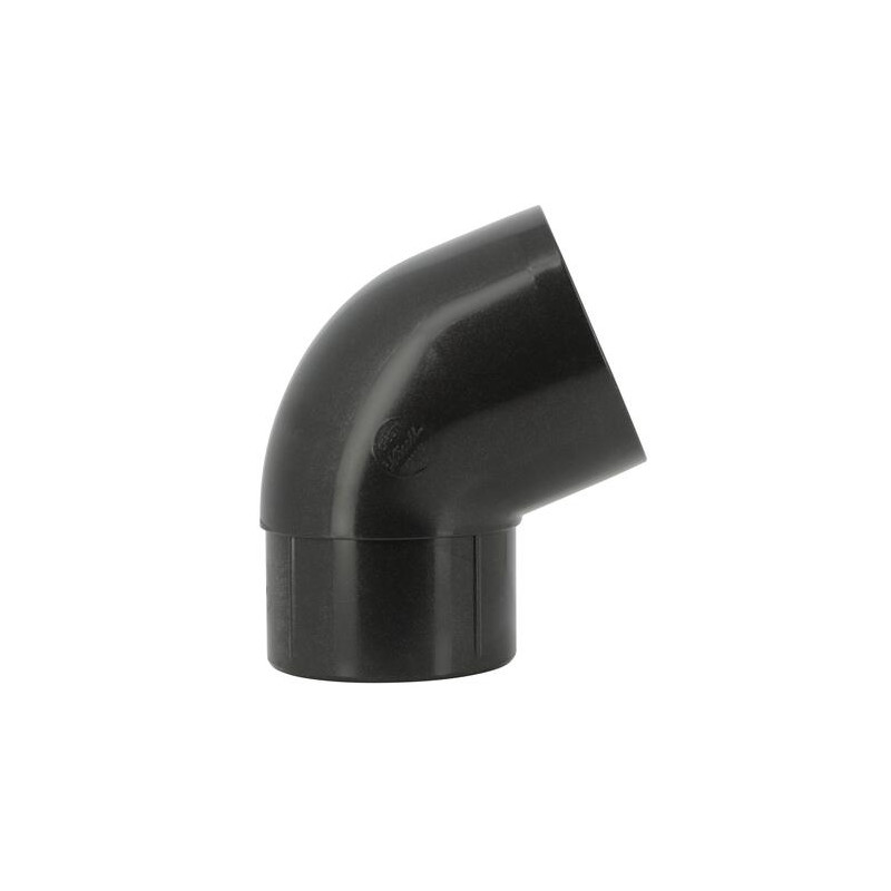 Coude esthétique TECHTAN®, 67°30, Mâle-femelle, descente de gouttière, graphite