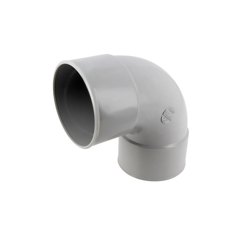 Coude en TECHTAN®, Femelle-femelle à 87°30, pour tube de descente Ø 100
