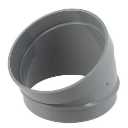 Secteur de coude, 30°, mâle-femelle, PVC à coller
