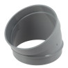 Secteur de coude, 30°, mâle-femelle, PVC à coller