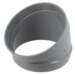 Secteur de coude, 30°, mâle-femelle, PVC à coller