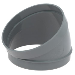 Secteur de coude, 30°, mâle-femelle, PVC à coller