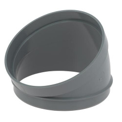 Secteur de coude, 30°, mâle-femelle, PVC à coller