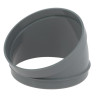 Secteur de coude, 30°, mâle-femelle, PVC à coller