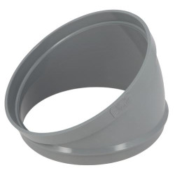Secteur de coude, 30°, mâle-femelle, PVC à coller
