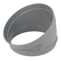 Secteur de coude, 30°, mâle-femelle, PVC à coller