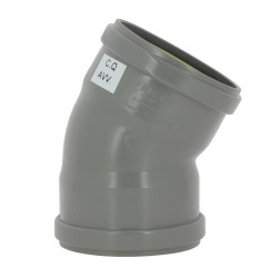 Coude 30° CR4 / CR8 Ø110 mm Femelle/Femelle Joint Fixe Gris