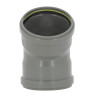 Coude 30° CR4 / CR8 Ø110 mm Femelle/Femelle Joint Fixe Gris