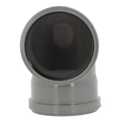 Coude 87°30 CR4 / CR8 Ø110 Femelle/Femelle Joint Fixe Gris