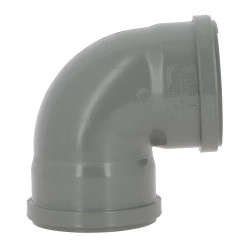 Coude 87°30 CR4 / CR8 Ø110 Femelle/Femelle Joint Fixe Gris