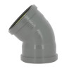 Coude 45° CR4 / CR8 Ø110 Femelle/Femelle Joint Fixe Gris