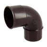 Coude TECHTAN®, 87°30, Mâle-femelle, pour descente de gouttière Ø 50, LG16, marron