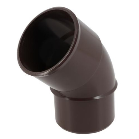 Coude TECHTAN® 87°30, mâle-femelle, pour descente de gouttière, LG16, marron Ø 50