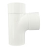 Culotte simple mâle-femelle 87°30 Ø100 blanc