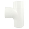 Culotte simple mâle-femelle 87°30 Ø100 blanc