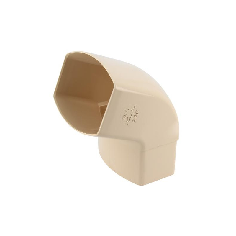 Coude OVATION® en TECHTAN®, Mâle-femelle à 67°30, pour tube ovoïde 105x76, LG38, sable