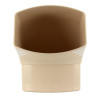 Coude OVATION® en TECHTAN®, Mâle-femelle à 67°30, pour tube ovoïde 105x76, LG38, sable
