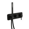 Mitigeur bain-douche encastré mural COX époxy noir mat