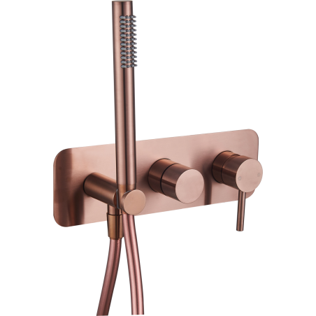 Mitigeur douche encastré mécanique ORTENCE PVD bronze cuivré, réf. 78611PBC
