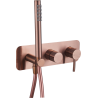Mitigeur douche encastré mécanique ORTENCE PVD bronze cuivré, réf. 78611PBC