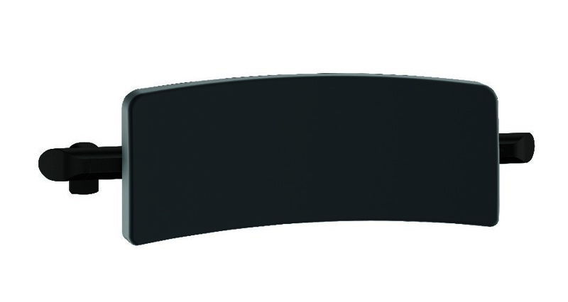 Dosseret pour WC Be-Line aluminium noir