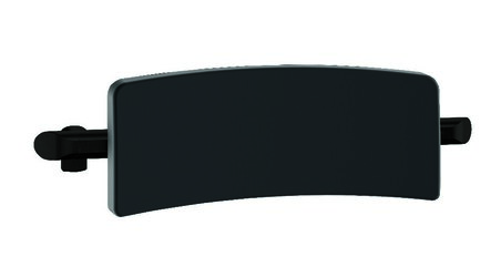 Dosseret pour WC Be-Line aluminium noir