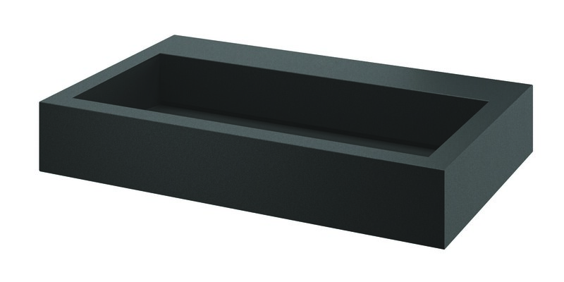 Lavabo suspendu noir AQUEDUTO