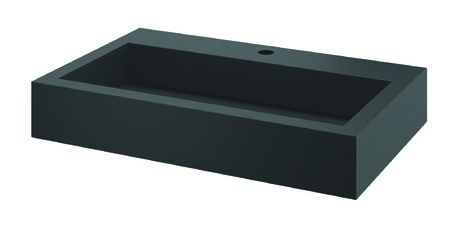 Lavabo suspendu noir AQUEDUTO - Ø35