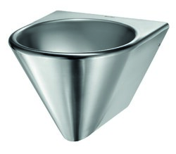 Lavabo BOB mural sans trou robinet Inox