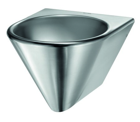 Lavabo BOB mural sans trou robinet Inox