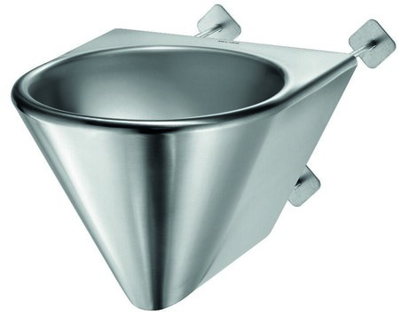 Lavabo BOB TC mural sans trou robinet Inox