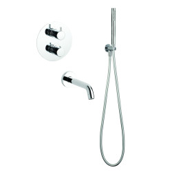 Formule bain-douche encastrée thermostatique douchette 1 jet COX / ORTENCE
