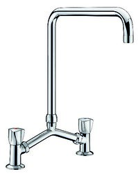 Mélangeur 2 trous sur plage - 45 l/min - Robinetterie pour Cuisines Professionnelles, réf. G65603