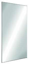 Miroir de toilette incassable - inox H. 1000 mm
