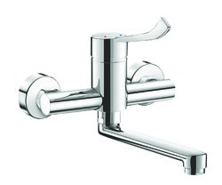 Mitigeur évier mural EP Sécurit. bec orientable, réf. 2445LEPS