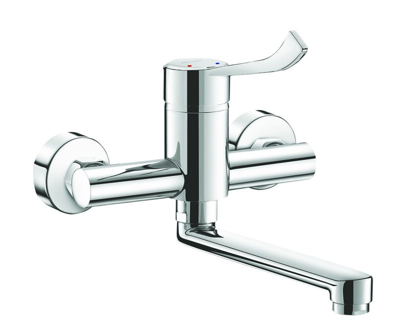 Mitigeur évier mural EP Sécurit. bec orientable, réf. 2445LEPS
