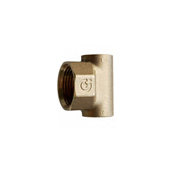 Bouchon laiton femelle avec: femelle et femelle 2 sorties 3/8" 1/2"
