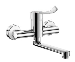 Mitigeur évier mural EP Sécurit. bec orientable, réf. 2446LEPS