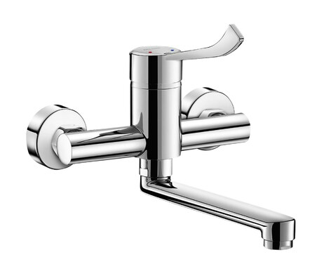 Mitigeur évier mural EP Sécurit. bec orientable, réf. 2446LEPS