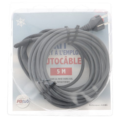 Kit autocâble prêt à l'emploi IP54, maintien hors-gel, coupure automatique 5/8 °C