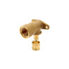 Coude applique long femelle PER Raccord à glissement laiton SERTIgliss 1/2"