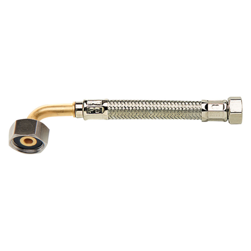PBflex coude femelle-femelle tresse inox, série Standard (4MS)
