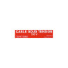 50 Etiquettes "Câble sous tension 230V" à coller sur l'isolant
