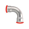 Coude à sertir FF 90° EZ Système SERTIsteel Carbone- Empreinte M