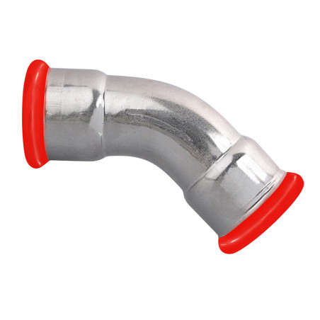Coude à sertir FF 45° EZ Système SERTIsteel Carbone- Empreinte M