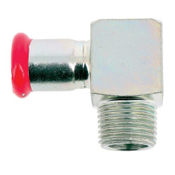 Coude court à sertir 90° mâle EZ Système SERTIsteel Carbone- Empreinte M