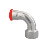Coude à sertir cylindrique femelle EZ Système SERTIsteel Carbone- Empreinte M