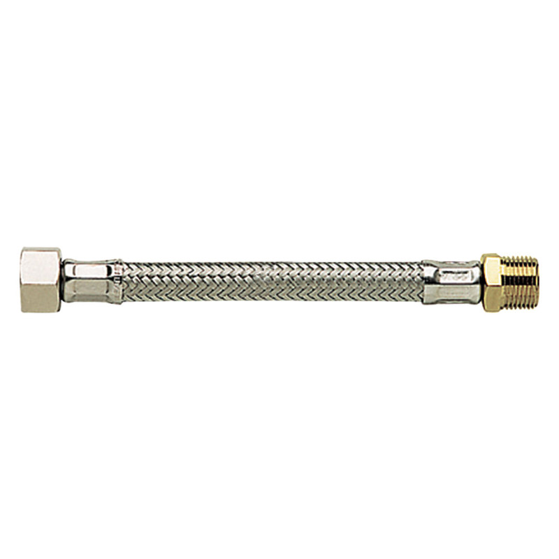 PBflex flexible femelle-mâle tresse inox, série Standard (4MS)
